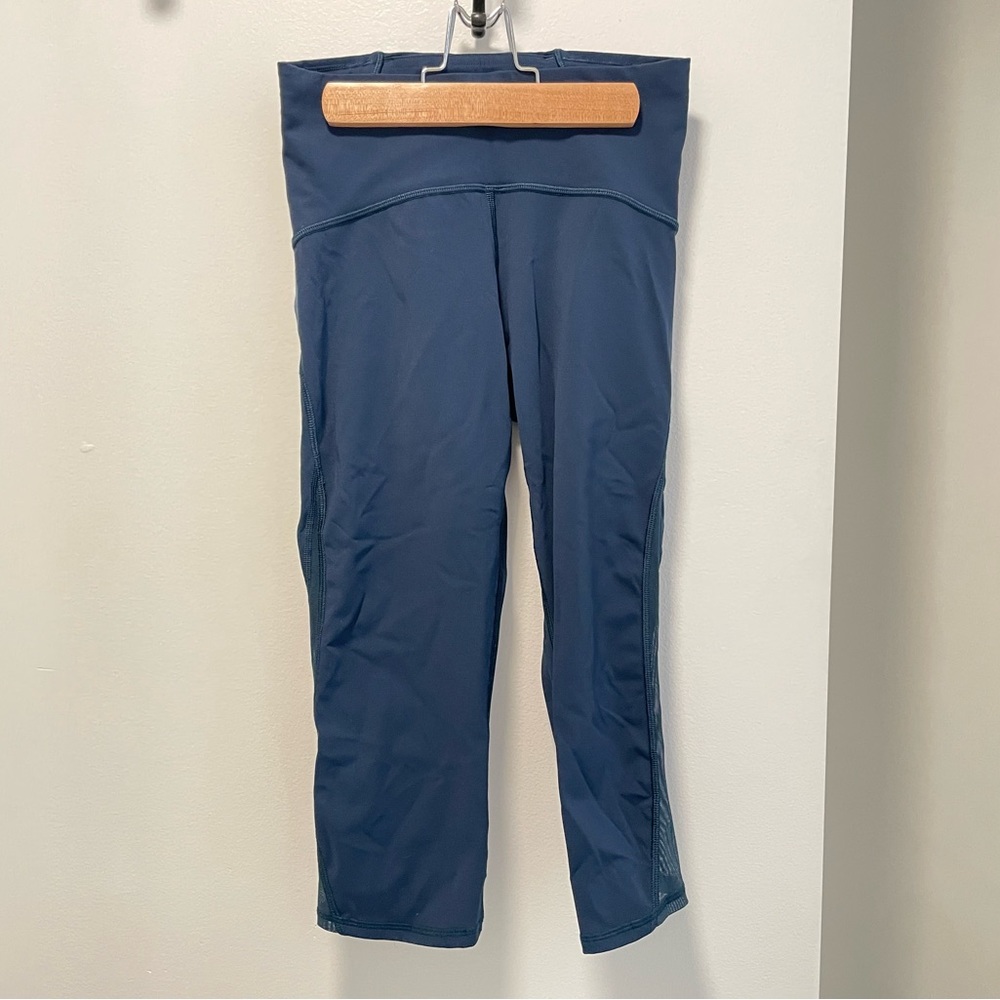Teal crop leggings